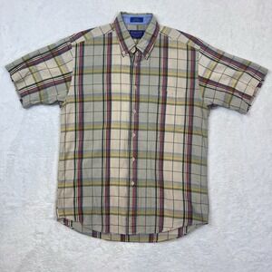 Pendleton Shirt Mens‎ Large Plaid Short Sleeve Button Down Summer Nautical Boat